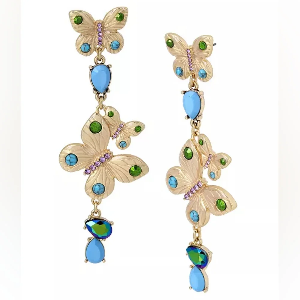 Betsey Johnson Matching Butterfly 🦋 Earrings - Picture 10 of 10